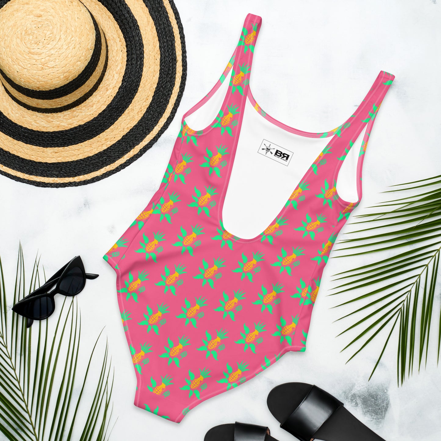 Grenade-Pineapple One-Piece Swimsuit