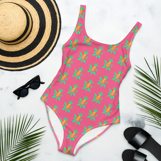 Grenade-Pineapple One-Piece Swimsuit