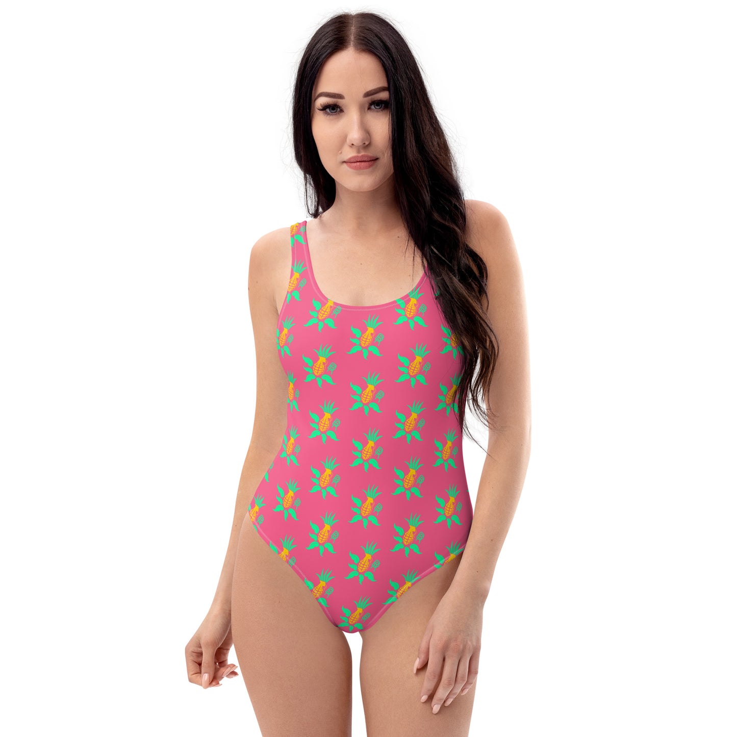 Grenade-Pineapple One-Piece Swimsuit